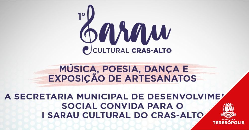 CRAS Alto realiza Sarau Cultural no hall da Prefeitura