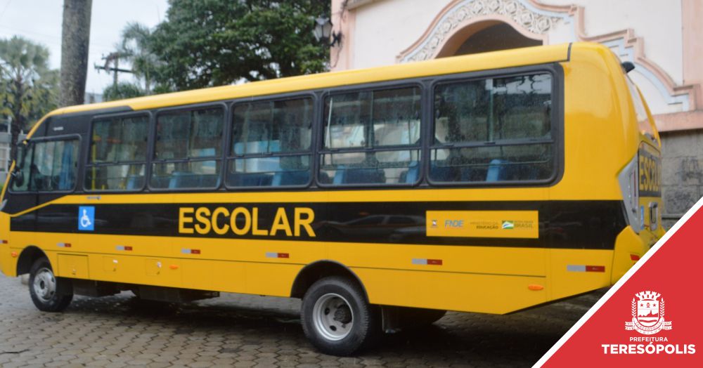 Teresópolis recebe mais um ônibus adaptado para transporte dos alunos da rede municipal