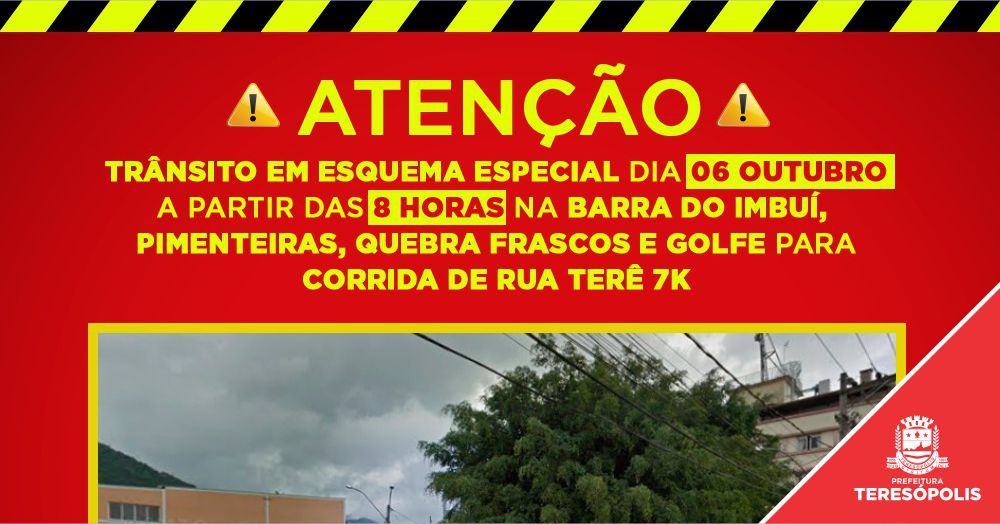 Trânsito na Barra do Imbuí, Pimenteiras, Quebra Frascos e Golfe tem esquema especial neste domingo para corrida de rua Terê 7K