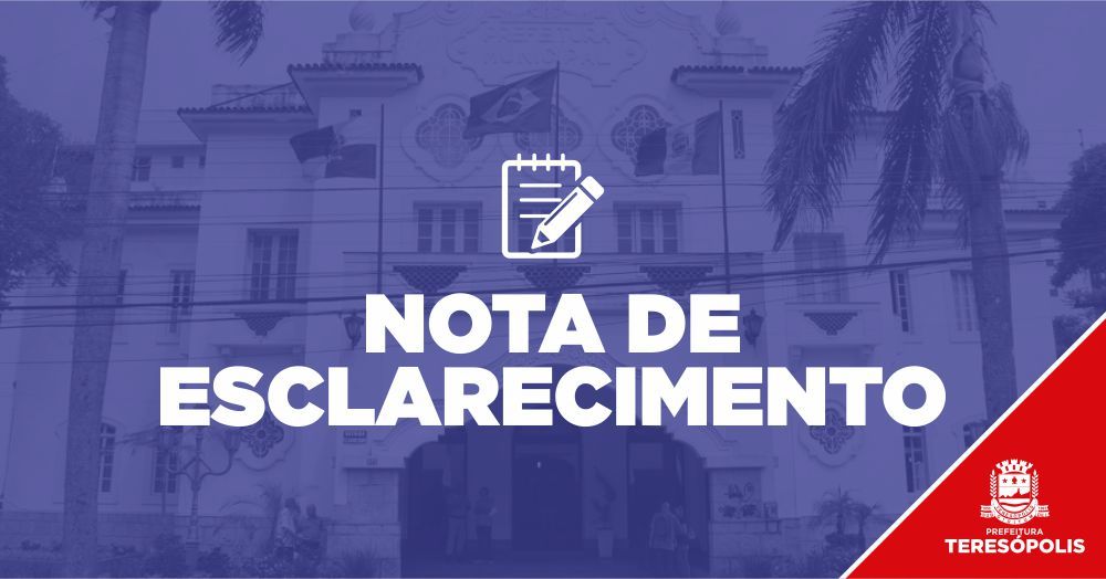 Nota de Esclarecimento caso de meningite em Teresópolis