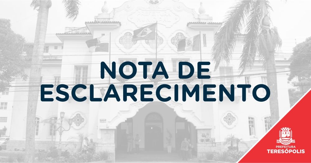 NOTA DE ESCLARECIMENTO