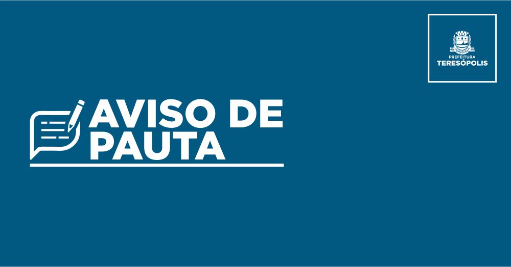 Aviso de Pauta: Prefeito Vinicius Claussen recebe Grupo de Trabalho do Governo do Estado para acompanhar obras em Teresópolis