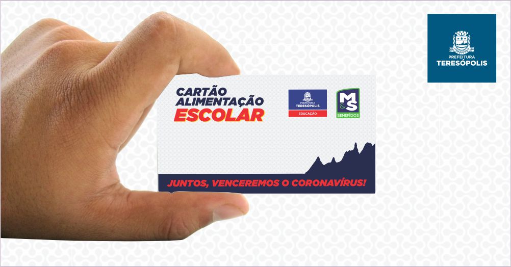 Prefeitura de Teresópolis recarrega cartão alimentação escolar dos alunos da Rede Municipal de Educação