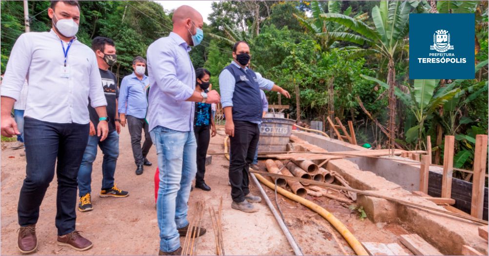 Prefeito Vinicius Claussen vistoria obras de infraestrutura com grupo de trabalho do Governo do Estado e comissão deacompanhamento local