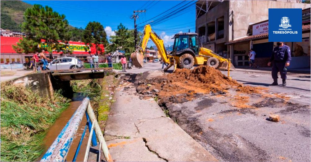 Prefeitura inicia obra de muro de contenção na Avenida Melvyn Jones, no Meudon