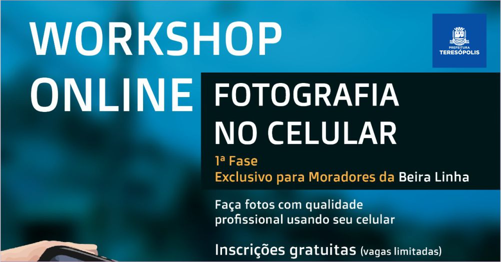 Secretaria de Cultura abre inscrições para Workshop online de Fotografia no Celular na próxima segunda, 29