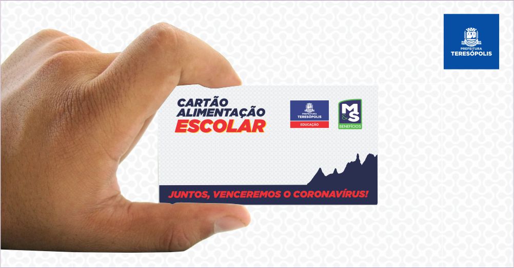 Prefeitura de Teresópolis recarrega cartão alimentação escolar dos alunos da Rede Municipal de Educação