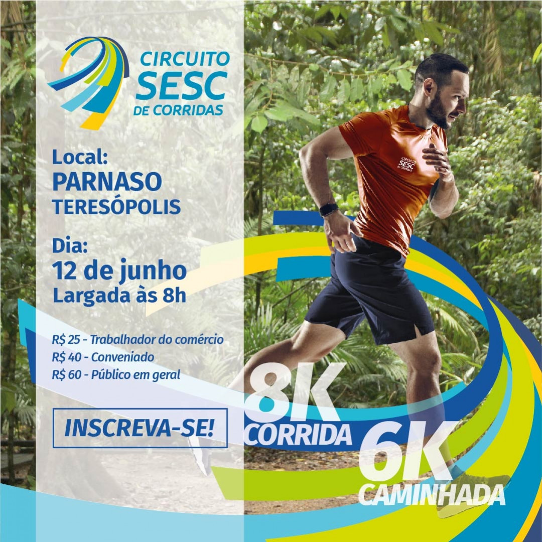 Circuito Sesc de Corridas acontece neste domingo (12/6), no Parque Nacional da Serra dos Órgãos