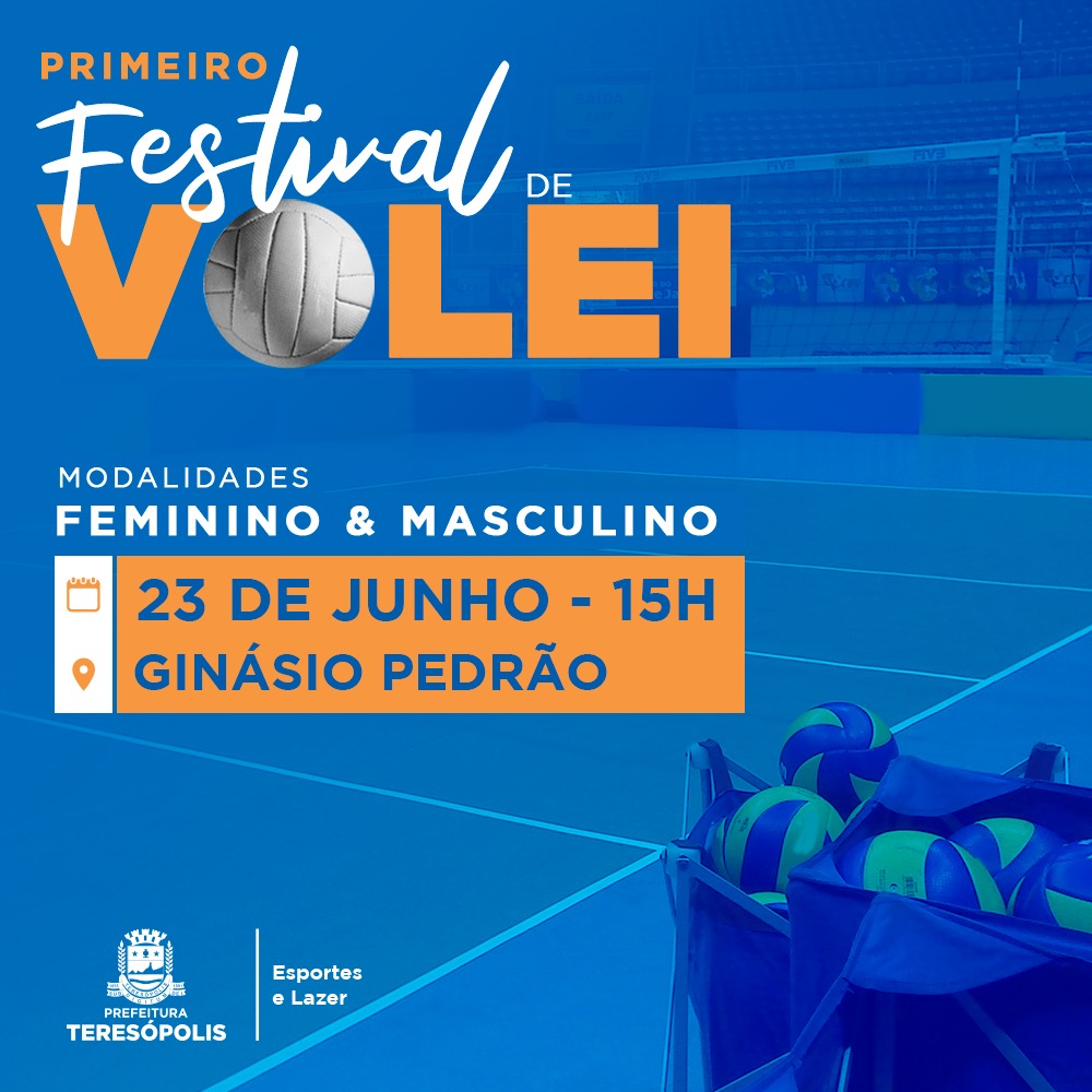 Dia Nacional do Vôlei será comemorado com Festival em Teresópolis