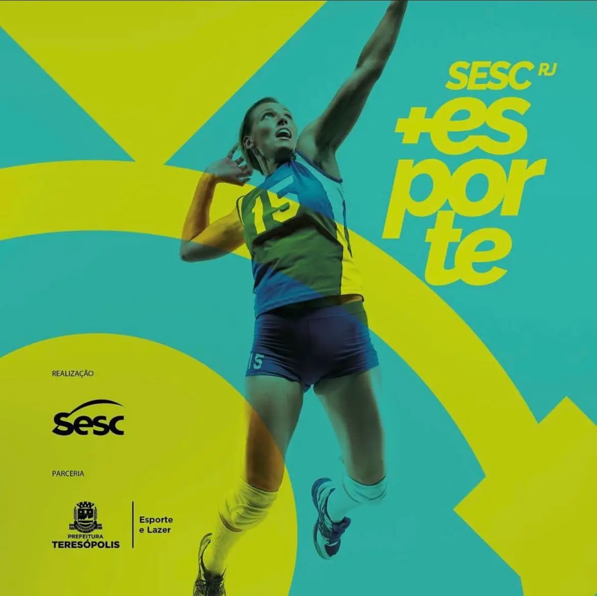 Inscrições abertas para o Projeto SESC + Esporte na modalidade do vôlei em Teresópolis, no Ginásio Pedrão