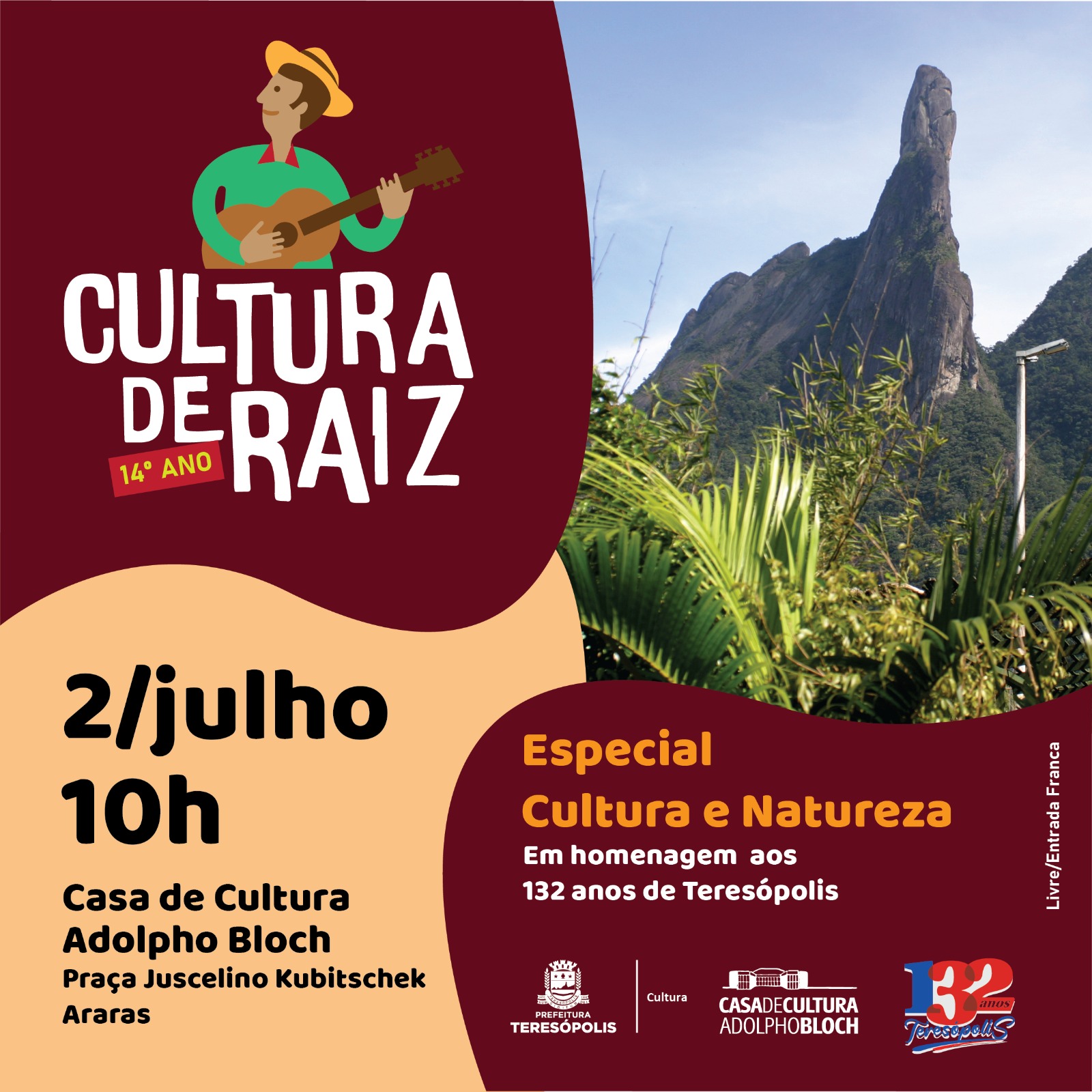 Teresópolis 132 anos: Especial do Cultura de Raiz celebra o Aniversário da Cidade