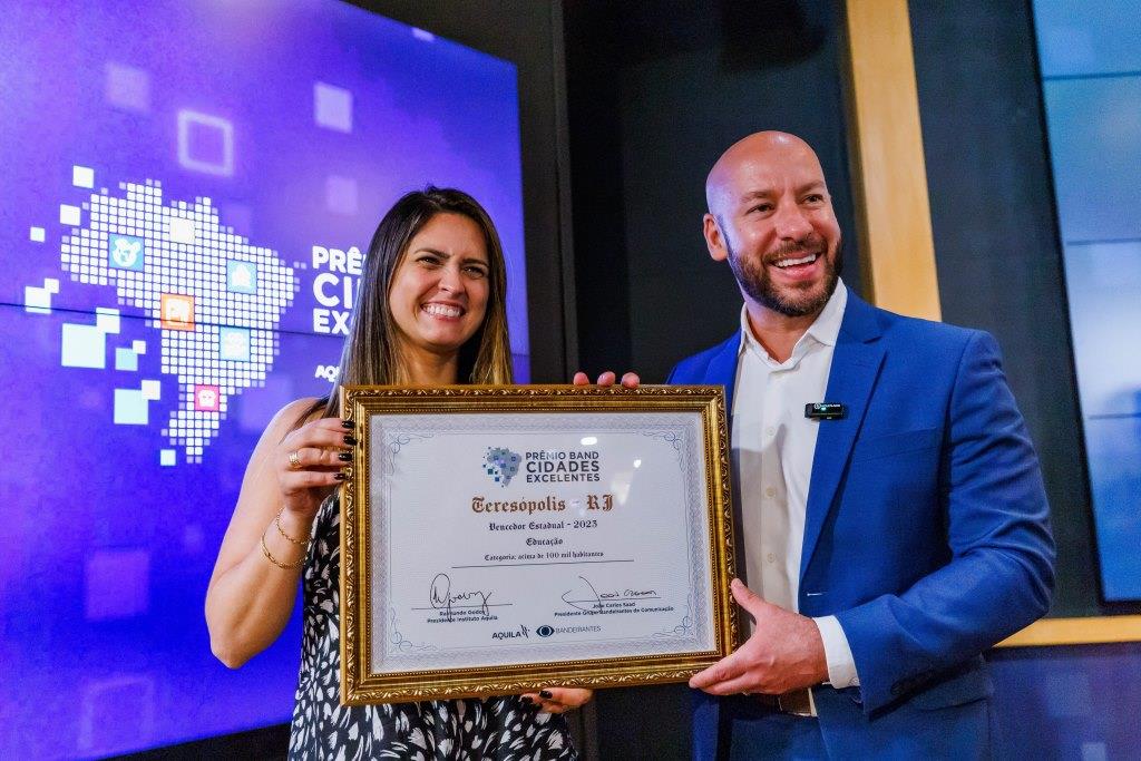Teresópolis é bicampeã do Prêmio 'Band Cidades Excelentes' na categoria Educação