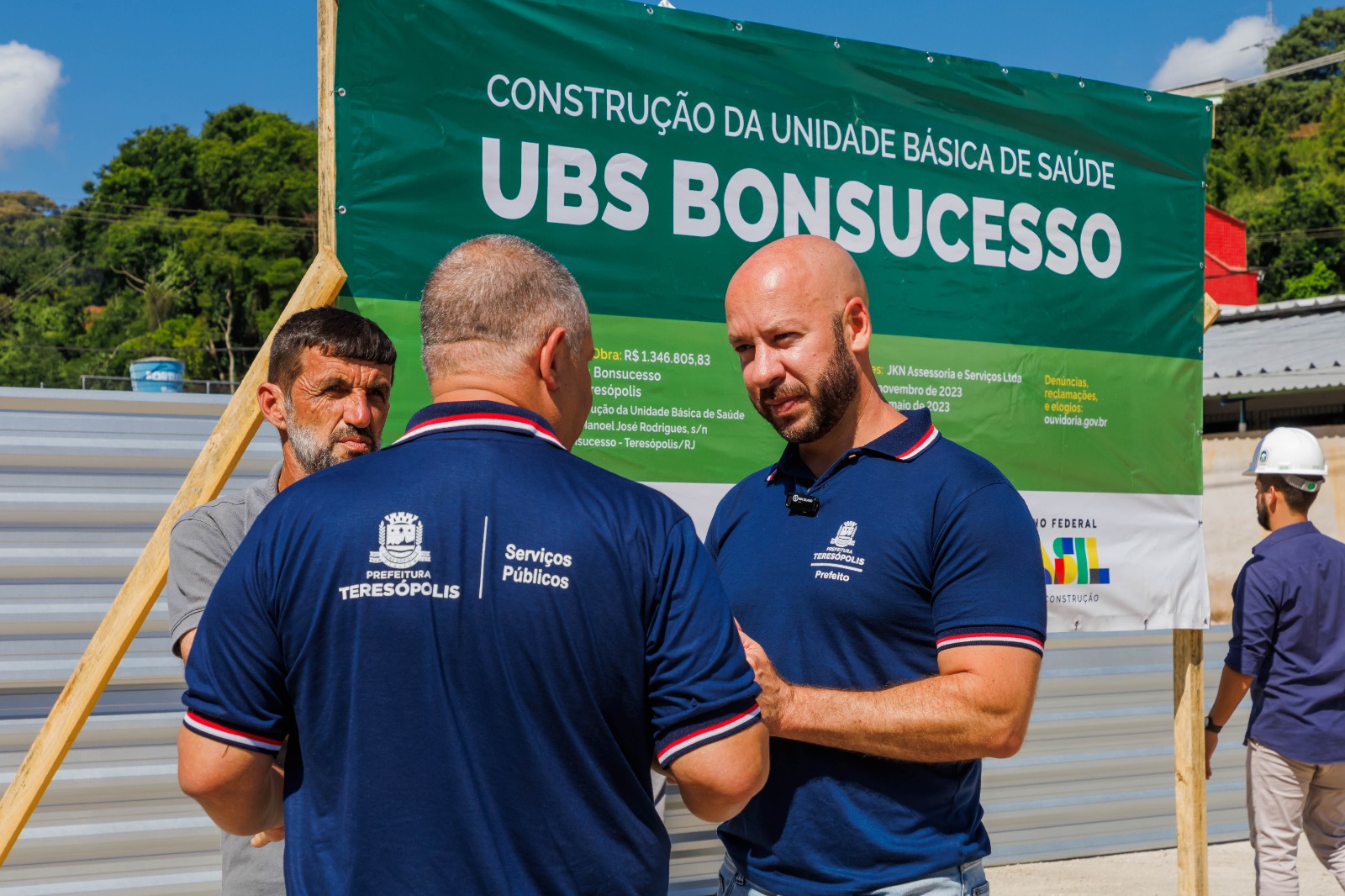 Prefeito Vinicius Claussen inaugura obras de construção da nova UBS Bonsucesso