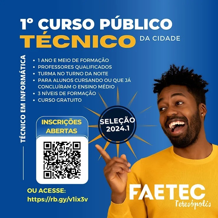 Faetec Teresópolis lança 1º curso público técnico da cidade