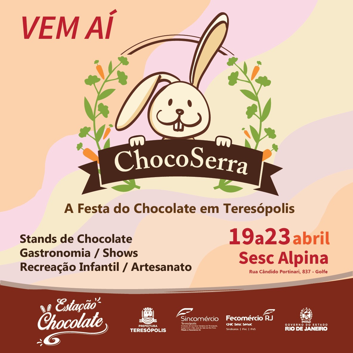 ChocoSerra 2024 será de 19 a 23 de abril, no Sesc Alpina