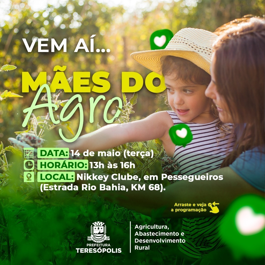 Mães do Agro: Prefeitura promove evento em comemoração ao Dia das Mães para as mulheres que vivem nas áreas rurais