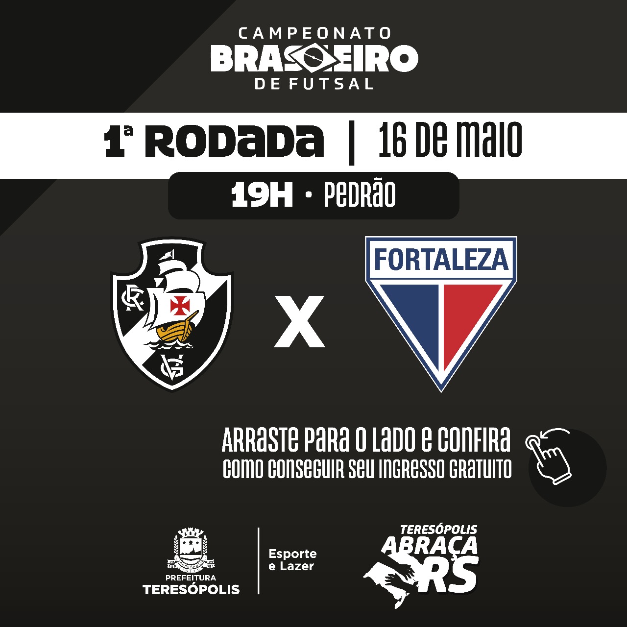 Campeonato Brasileiro de Futsal: Teresópolis será a casa do time Vasco da Gama