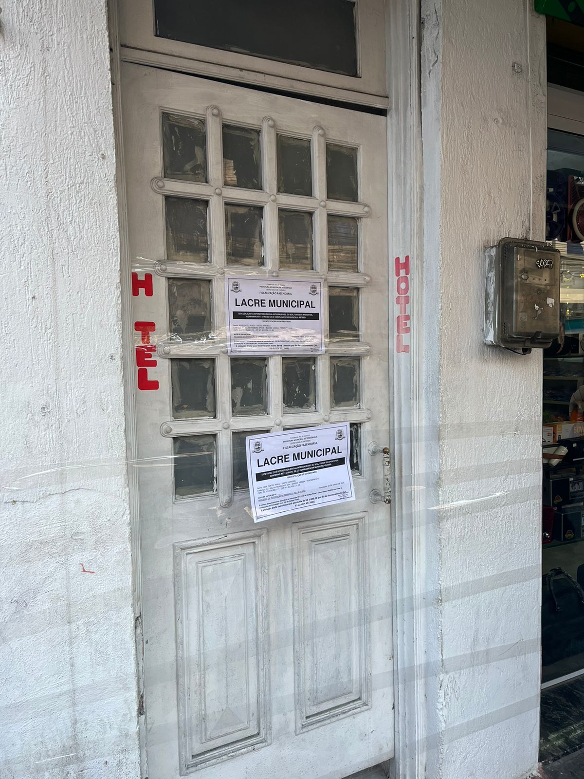 Hotel no centro da cidade é fechado por irregularidades