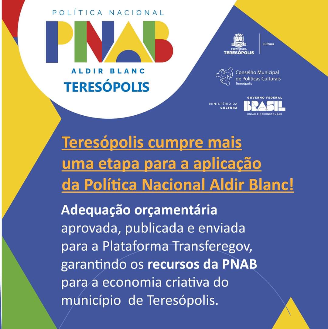 Teresópolis cumpre prazo de readequação orçamentária e garante recursos da PNAB para a economia criativa do município