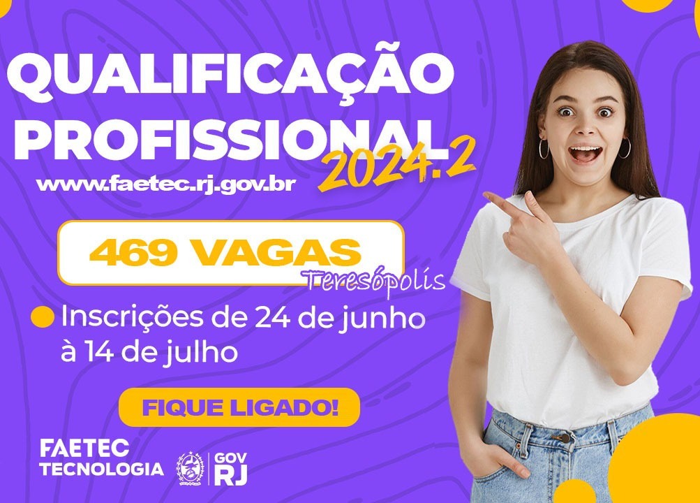 Faetec Teresópolis com inscrições abertas para cursos gratuitos até 14/07