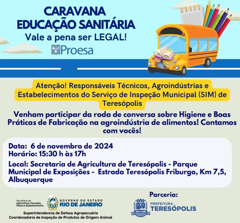 1ª Caravana da Educação Sanitária: abertura do evento acontece em Teresópolis