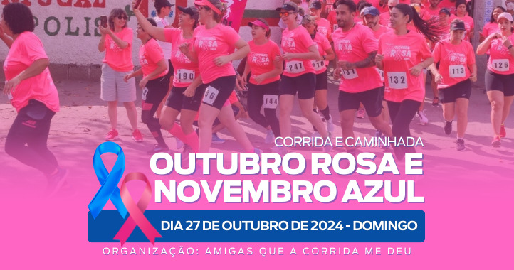Corrida e Caminhada Outubro Rosa e Novembro Azul: Confira as alterações no trânsito, no centro da cidade, neste domingo, 27