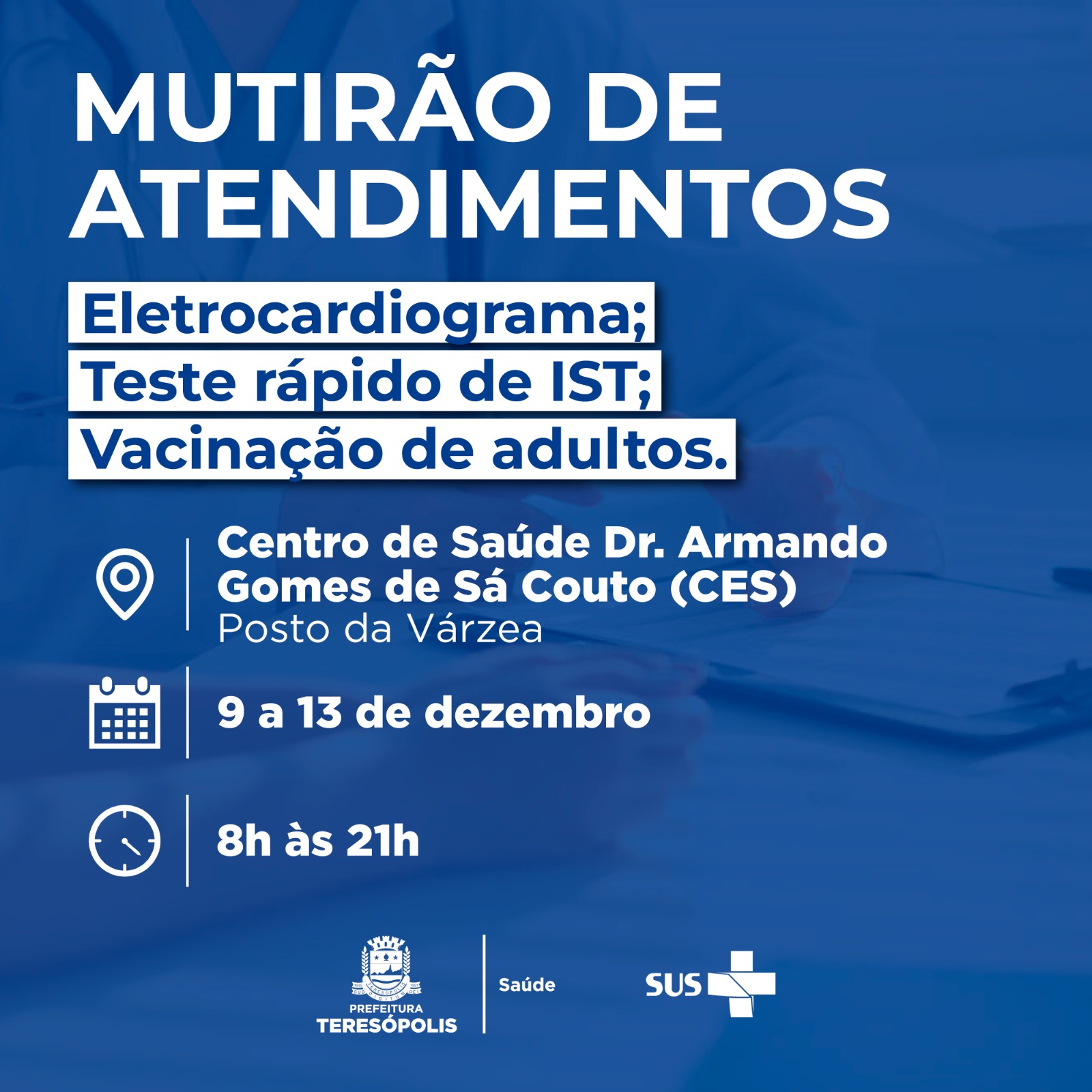 Mutirão de atendimentos no CES Várzea