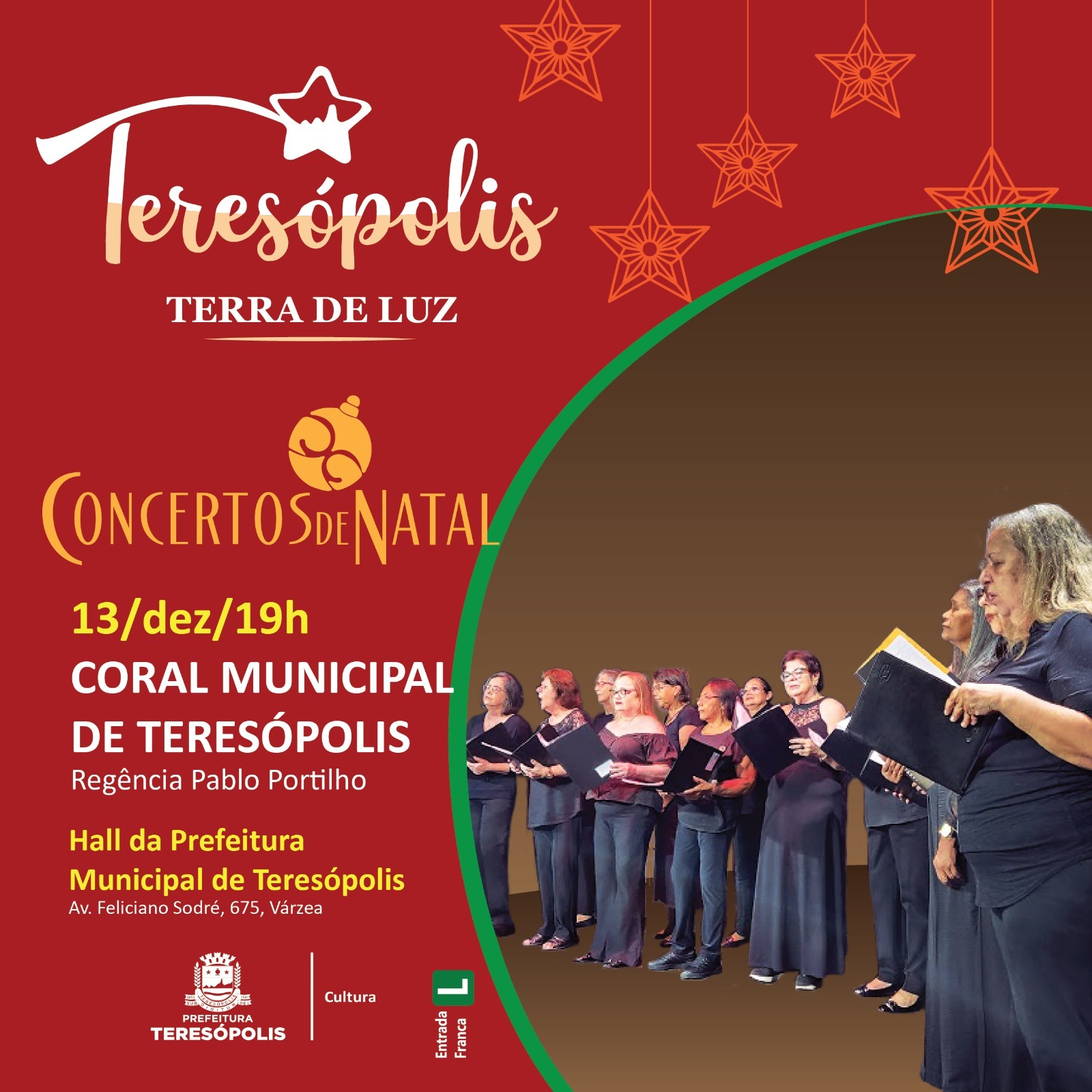 Natal 2024: Coral Municipal de Teresópolis apresenta o Concerto de Natal