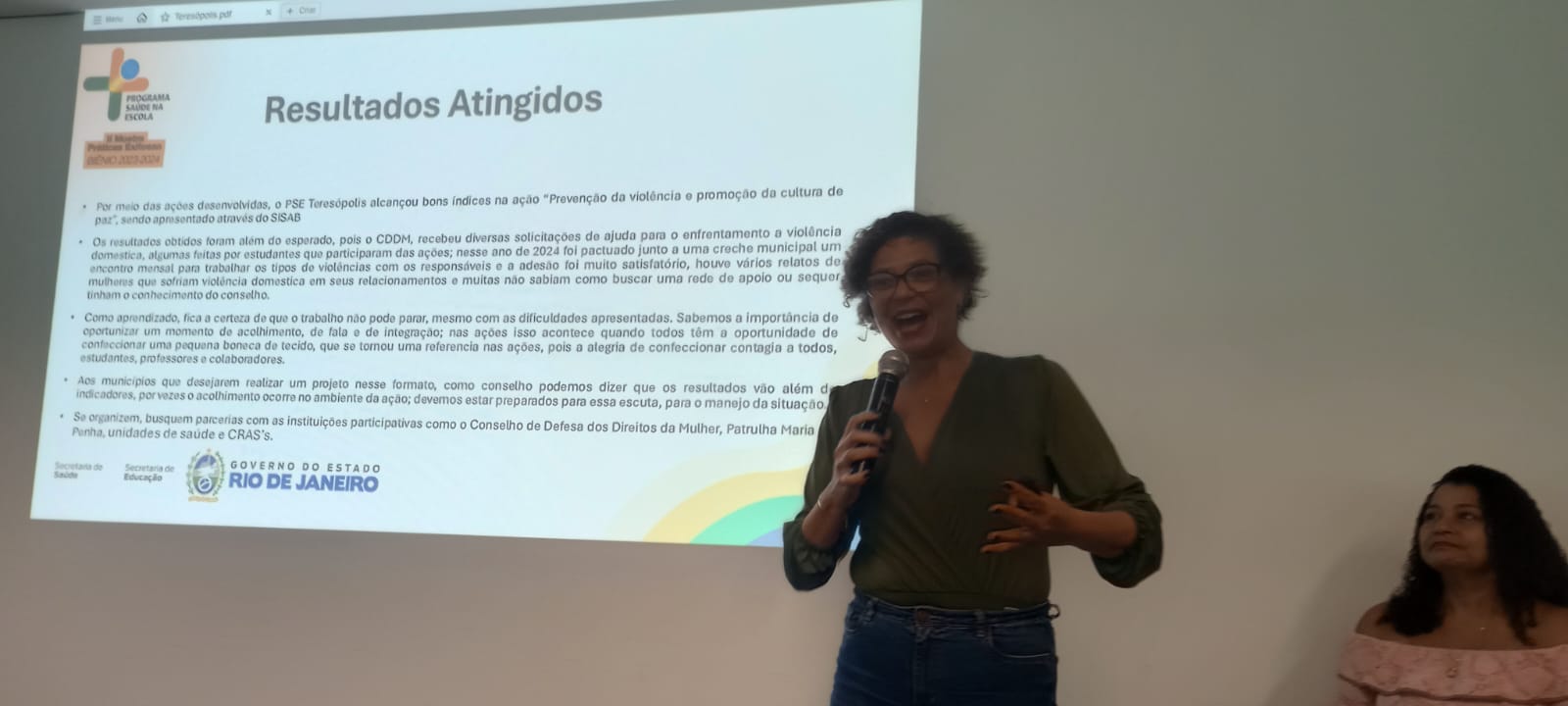 Teresópolis é premiada na II Mostra de Práticas Exitosas do RJ no âmbito do Programa Saúde na Escola.