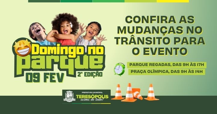 'Domingo no Parque': Confira as mudanças no trânsito para a 2ª edição do evento