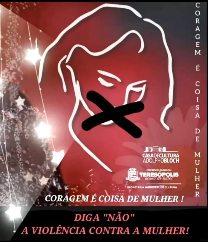Atrações artísticas e de reflexão marcam o projeto 'Coragem é Coisa de Mulher' na Casa de Cultura Adolpho Bloch, em Teresópolis