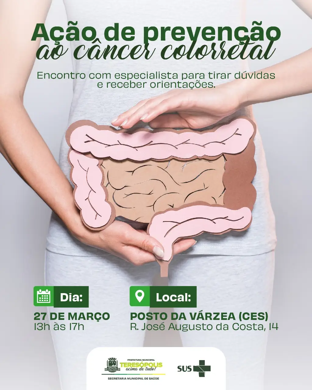 CES Várzea realiza ação pelo Dia Nacional de Prevenção ao Câncer Colorretal