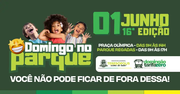Domingo no Parque = espaços públicos com mais vida, cor e sorrisos!