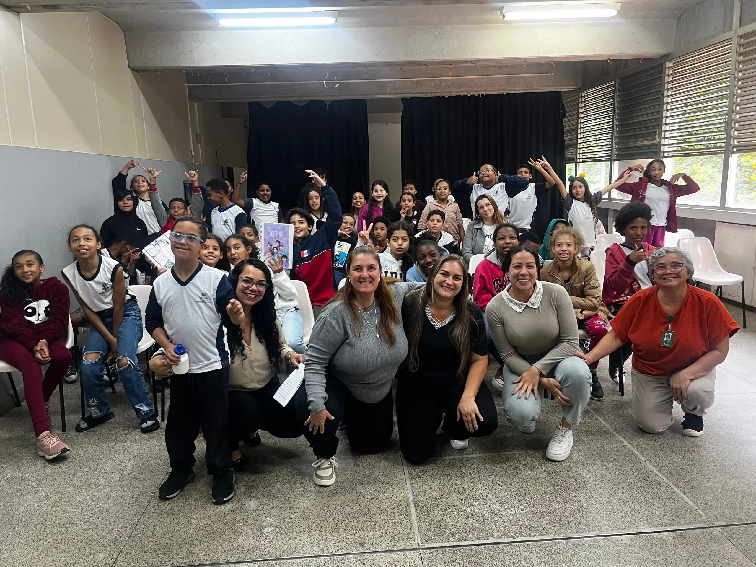 CRAS Barroso realiza Pré-Conferência da Assistência Social com alunos da Escola Municipal Sebastião Mello
