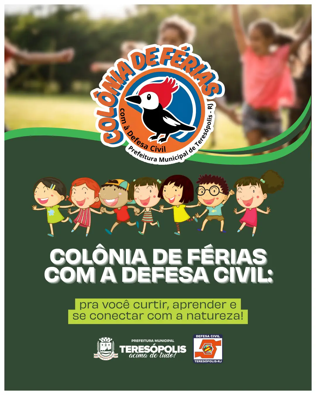 Defesa Civil de Teresópolis promove Colônia de Férias para crianças e adolescentes