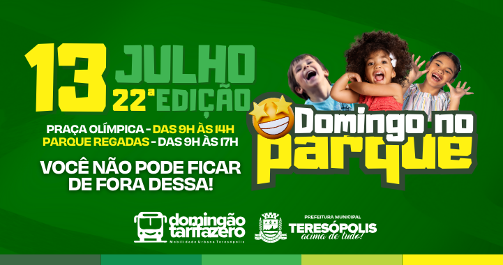 Domingo é dia de diversão e alegria para toda a família!