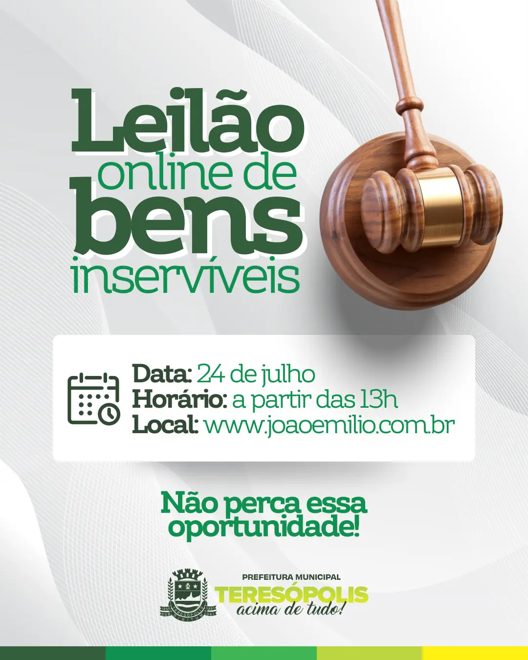 Prefeitura de Teresópolis realiza nesta quinta, 24, leilão online de bens inservíveis