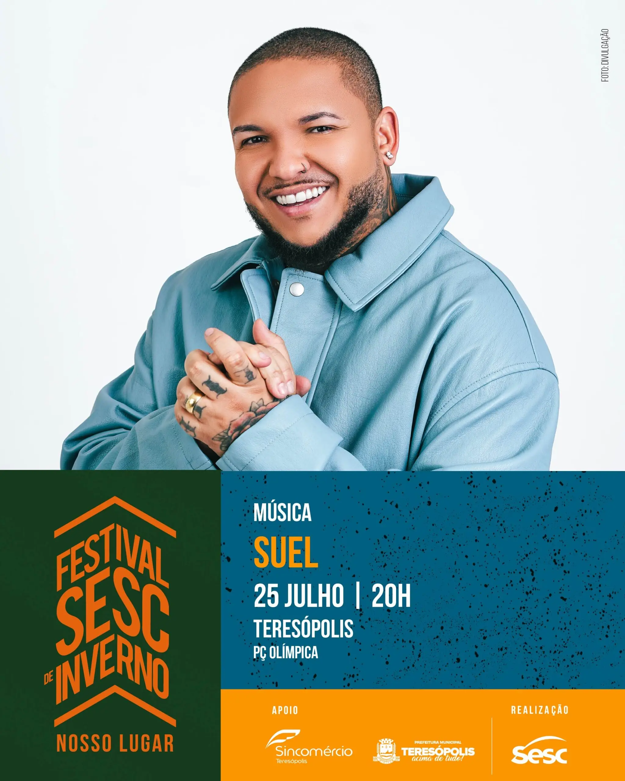 Teresópolis recebe edição 2025 do Festival Sesc de Inverno com grandes atrações gratuitas na Praça Olímpica