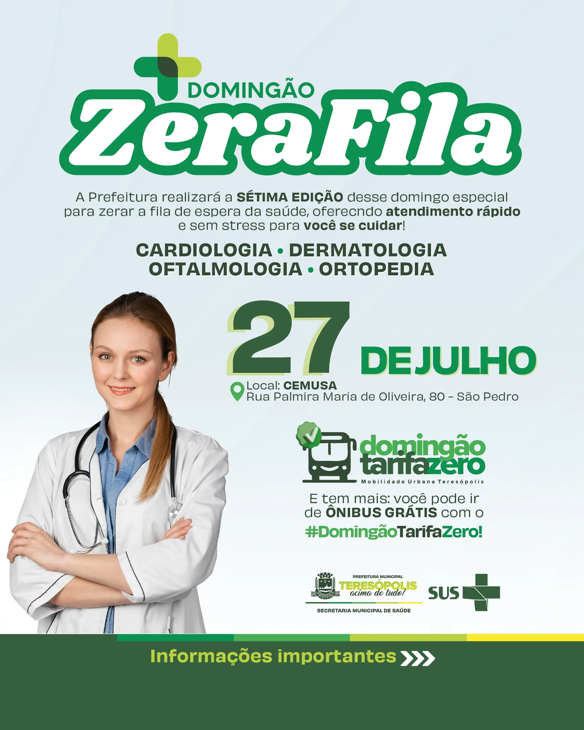 CEMUSA recebe a 7ª edição do 'Domingão Zera Fila'