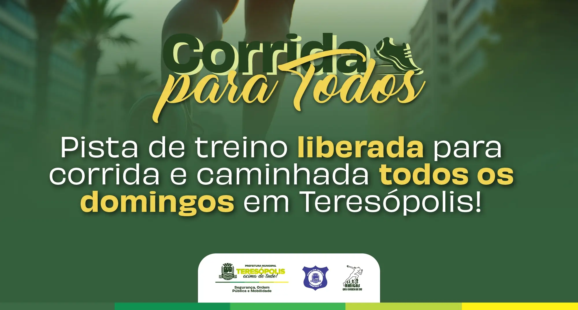 Treinão neste domingo, 27, marca o lançamento  do projeto 'Corrida para Todos' em Teresópolis