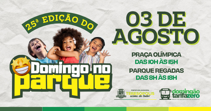 25ª edição do Domingo no Parque: é diversão e alegria reunidas em um só lugar!