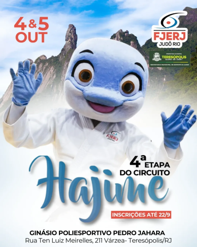 Teresópolis recebe a 4ª Etapa do Circuito Hajime de Judô em outubro