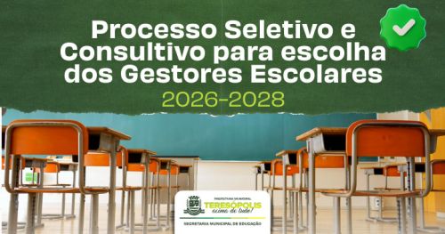SME divulga calendário do Processo Seletivo e Consultivo para escolha dos Gestores Escolares