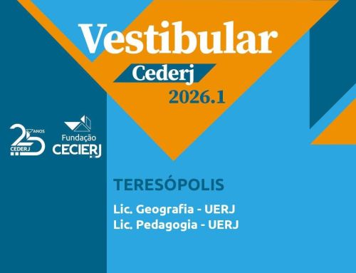 Vestibular CEDERJ 2026.1: inscrições abertas até 30 de outubro