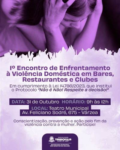 Teresópolis realiza primeiro encontro para combater violência doméstica em bares, restaurantes e clubes