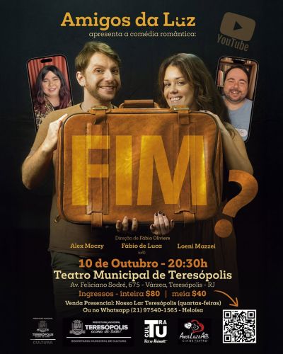 Peça 'Fim?' Diverte e Emociona no Teatro Municipal de Teresópolis