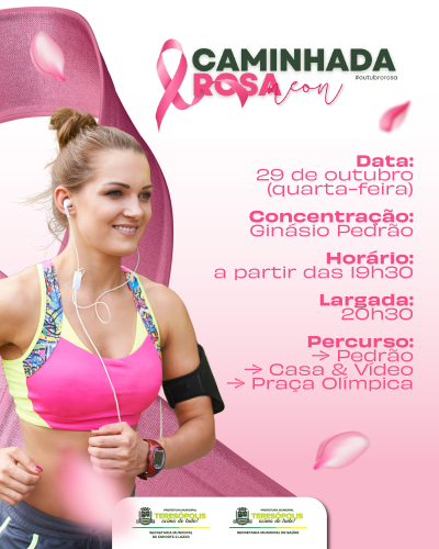 Outubro Rosa: Caminhada Rosa Neon promove esporte, saúde e conscientização na luta contra o câncer de mama