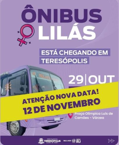 Visita do Ônibus Lilás a Teresópolis é Remarcada