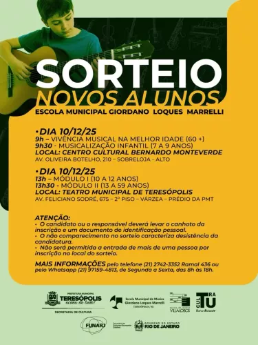 Secretaria de Cultura de Teresópolis Revela Lista de Inscritos para o Polo Villa-Lobos da Escola de Música