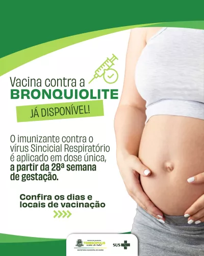 Teresópolis Inicia Vacinação Contra Bronquiolite para Gestantes